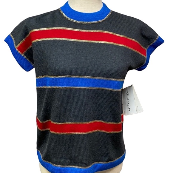 St. John Striped Blouse - Picture 1 of 4